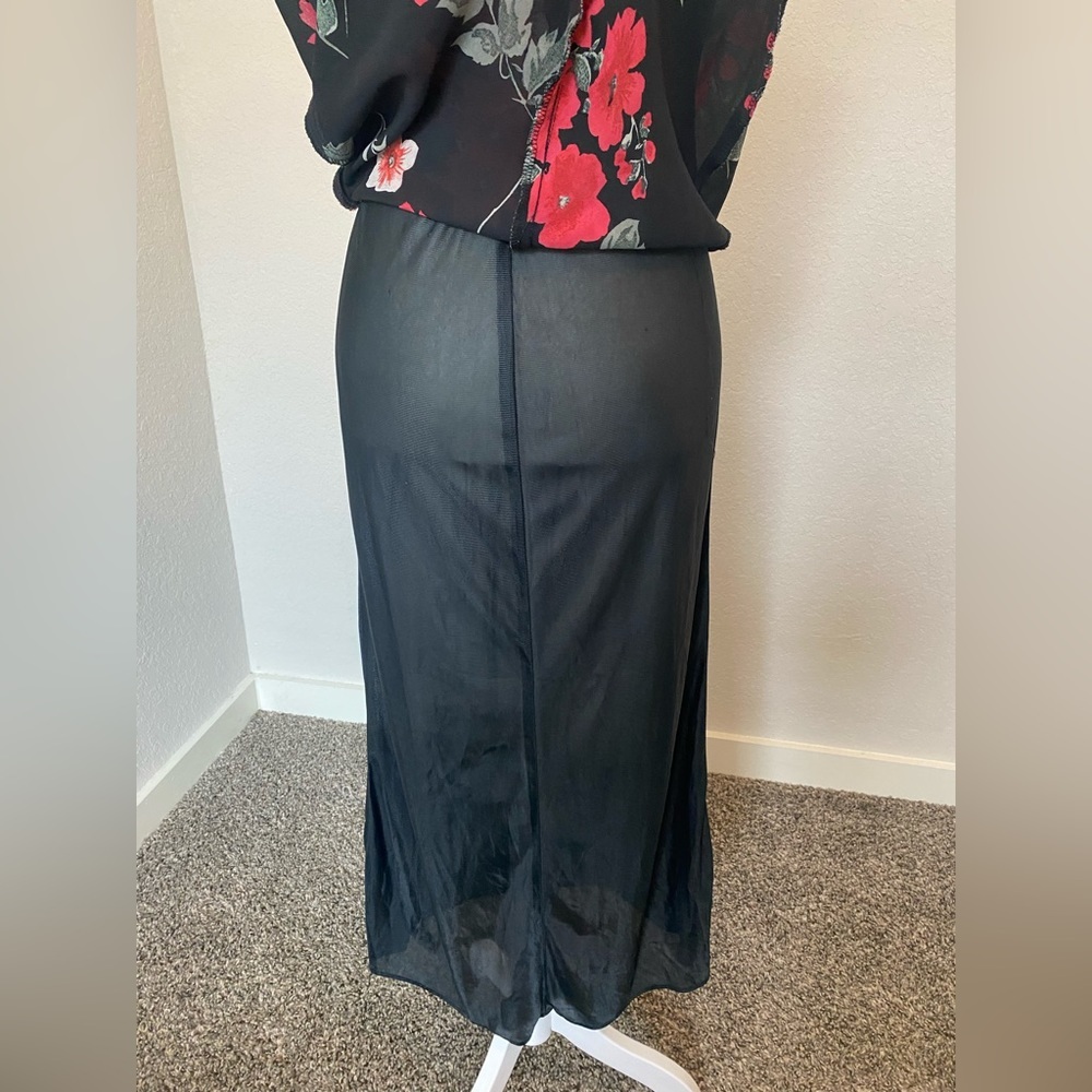 Vintage 90s Floral Maxi Dress - Picture 4 of 9